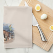 Kerstfeest Waterverf Jesus Theedoek (Quarter Fold)