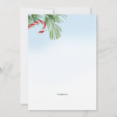 Kerstfeest Waterverf uitnodiging (Achterkant)