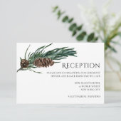 kerstfeest | Waterverf Winter Reception Kaart (Staand voorkant)