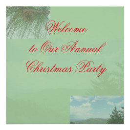 Kerstfeest Welkom Bord Perfect Poster