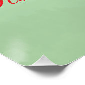 Kerstfeest Welkomstbord Perfect Poster (Hoek)