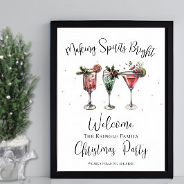 Kerstfeest Welkomstbord Poster