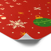 Kerstfeest Welkomstbord | Speels Poster (Hoek)