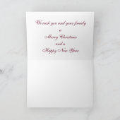 Kerstfeest Wenskaart/Joy aan de wereld Feestdagen Kaart (Binnen)