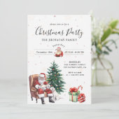Kerstfeest Winter Botanisch Kaart (Staand voorkant)