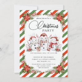 Kerstfeest Winter Botanisch Kaart