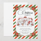 Kerstfeest Winter Botanisch Kaart (Voorkant / Achterkant)