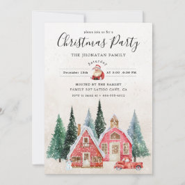 Kerstfeest Winter Botanisch Kaart