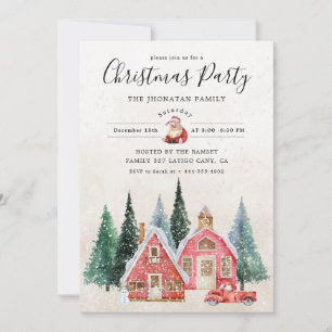 Kerstfeest Winter Botanisch Kaart
