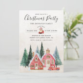 Kerstfeest Winter Botanisch Kaart (Staand voorkant)