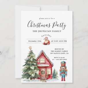 Kerstfeest Winter Botanisch Kaart
