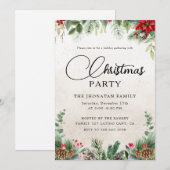 Kerstfeest Winter Botanisch Kaart (Voorkant / Achterkant)