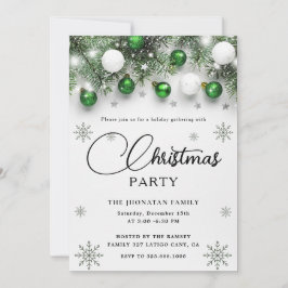 Kerstfeest Winter Botanisch Kaart