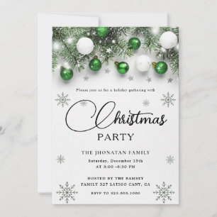 Kerstfeest Winter Botanisch Kaart