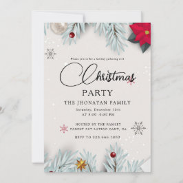 Kerstfeest Winter Botanische Tuin Kaart
