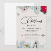 Kerstfeest Winter Botanische Tuin Kaart (Voorkant / Achterkant)