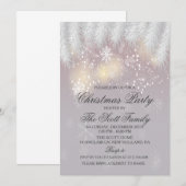 Kerstfeest Winter Sneeuwvlok uitnodiging (Voorkant / Achterkant)