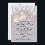 Kerstfeest Winter Sneeuwvlok uitnodiging<br><div class="desc">Kerstfeest Feestdag Bokeh Lights Winter Sneeuwvlok Uitnodiging</div>