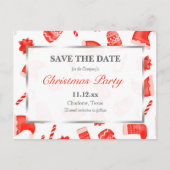 kerstfeest | Winterpatroonkerstfeest Briefkaart (Voorkant)