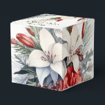 Kerstfeest Witte Rode Bloemen Feestdagen Elegant Bedankdoosjes<br><div class="desc">Kerstfeest Witte Rode Bloemen Feestdagen Elegante Favoriete Dozen. Uniek,  mooi,  stijlvol design. Makkelijk te personaliseren. Lettertypestijl,  -grootte en -kleuren kunnen worden gewijzigd. Overeenkomende objecten beschikbaar.</div>