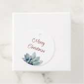 Kerstfeest Woestijn Botanische Succulent Bedankjes Labels (In situ)