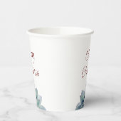 Kerstfeest Woestijn Botanische Succulent Papieren Bekers (Links)