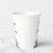 Kerstfeest Woestijn Botanische Succulent Papieren Bekers (Rechts)