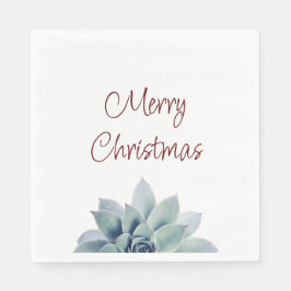 Kerstfeest Woestijn Botanische Succulent Servet