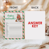 Kerstfeest Woord Scrabble Spel Feestdagenkaart