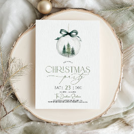 Kerstfeest Xmas Kerstbal Groen Goud Kaart