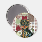 KERSTFEEST YORKIE MAGNEET (Voorkant / Achterkant)