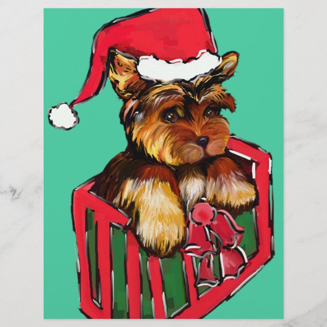 KERSTFEEST YORKIE POO (Voorkant)