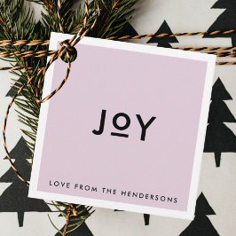 kerstfeest | Zachte Lila Paarse minima Bedankjes Labels