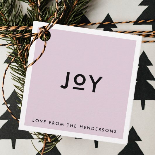 kerstfeest | Zachte Lila Paarse minima Bedankjes Labels