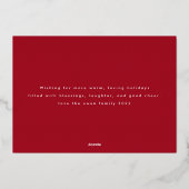 kerstfeest Zes foto's Folie Feestdagenkaart (Achterkant)