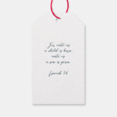 Kerstfeest zo vrolijk en blij cadeaulabel (Achterkant)