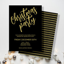 Kerstfeest zwarte & gouden lijnen