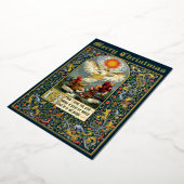 kerstfeestaankondiging aan de herders folie feestdagenkaart (Gedraaid)