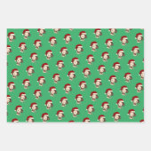 Kerstfeestapen Inpakpapier Vel (Voorkant)