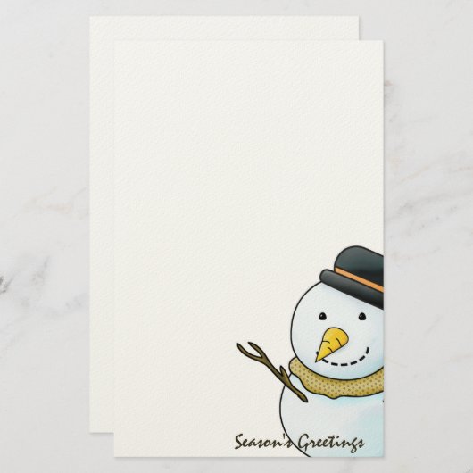 kerstfeestartikelen briefpapier (Voorkant / Achterkant)