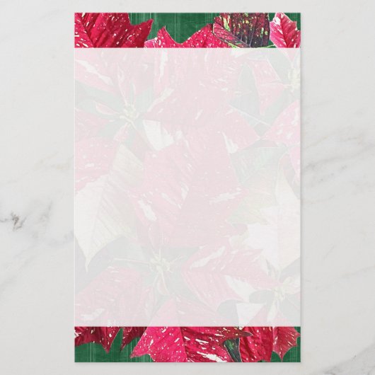 kerstfeestartikelen van Poinsettia Briefpapier (Voorkant)