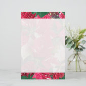 kerstfeestartikelen van Poinsettia Briefpapier (Staand voorkant)