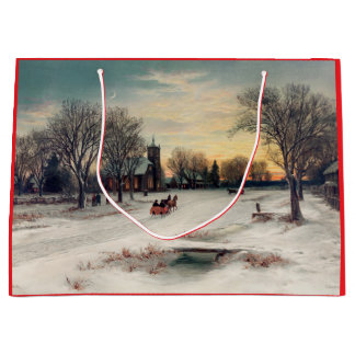 KERSTFEESTAVOND (1885) VAN W.C. BAUER GIFT BAG GROOT CADEAUZAKJE