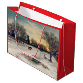 KERSTFEESTAVOND (1885) VAN W.C. BAUER GIFT BAG GROOT CADEAUZAKJE (Voorkant Gekanteld)