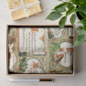  kerstfeestbegroeten Collage Tissuepapier (Geschenk)