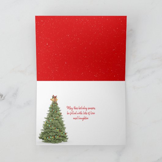 kerstfeestbegroeten kaart (Binnen)