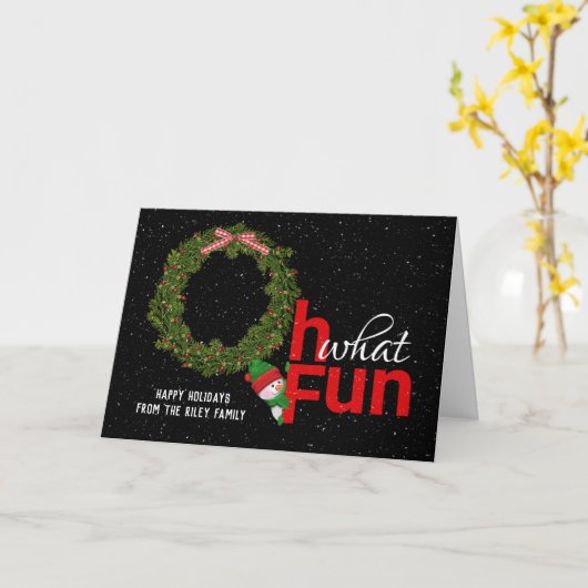 kerstfeestbegroeten kaart (Gele Bloem)