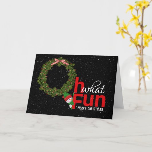 kerstfeestbegroeten kaart (Gele Bloem)