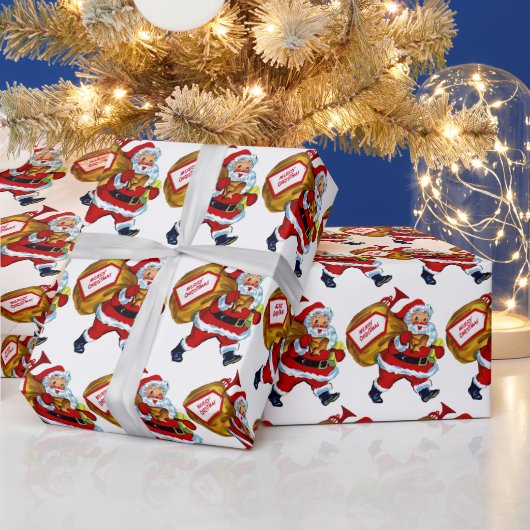 kerstfeestbekertje met kerstfeest cadeaupapier (Feestdagen)