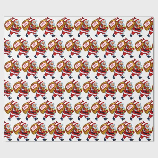 kerstfeestbekertje met kerstfeest cadeaupapier (Vlak)